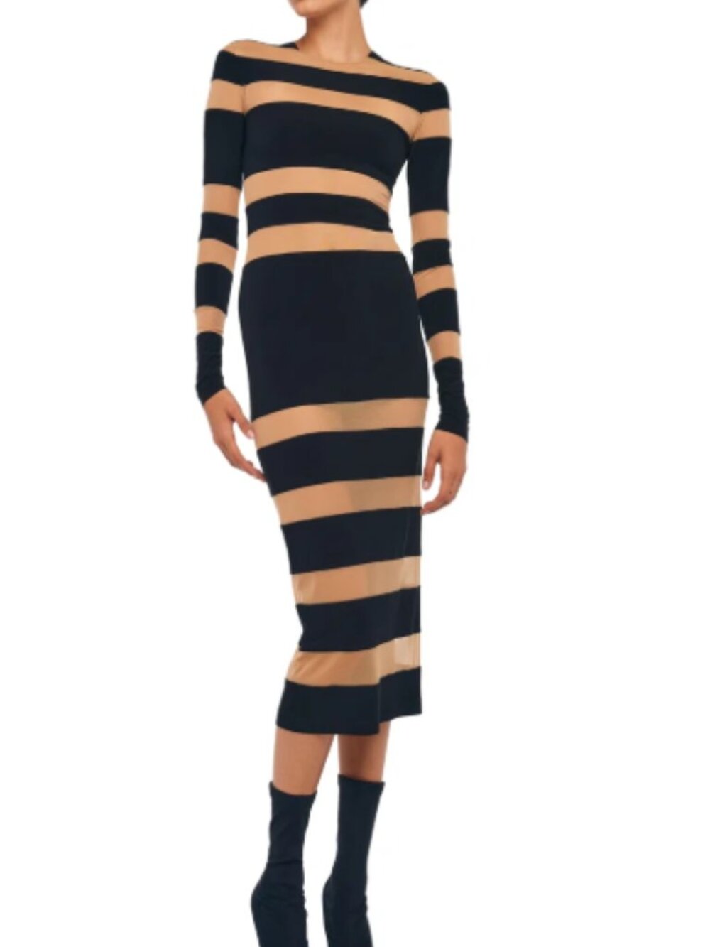 Norma Kamali Spliced Dress